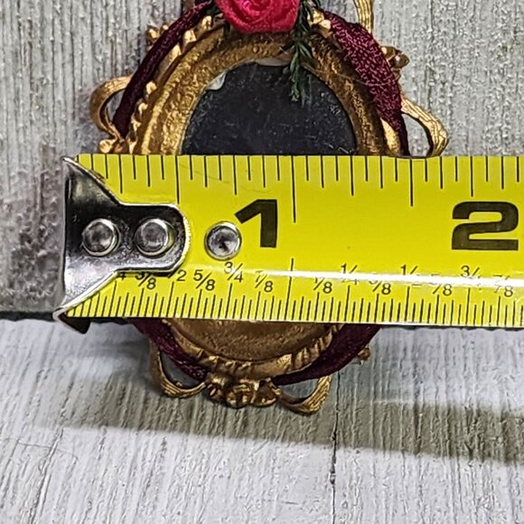 Vintage Dollhouse Miniature Victorian Mirror Hurricane Lamp Black Telephone SET - Picture 11 of 13